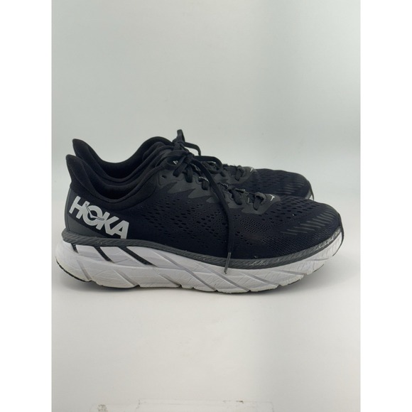 Hoka One One Other - Hoka One One Clifton 7 Black/White Running Shoes Men's Size 11 2E 1110534BWHT